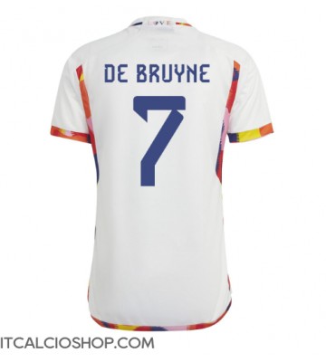 Belgio Kevin De Bruyne #7 Seconda Maglia Mondiali 2022 Manica Corta